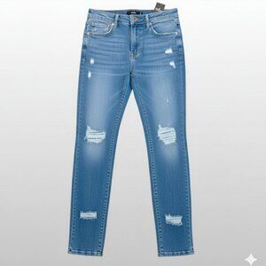 Hollister Light Blue Distressed Skinny Jeans